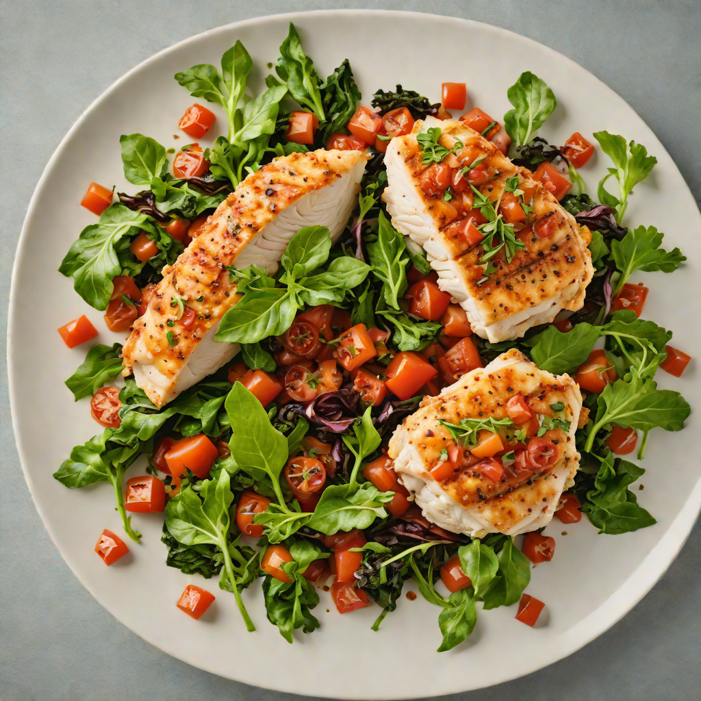 Pan-Seared Chicken with Spiced Tomato and Kalamazoo Greens