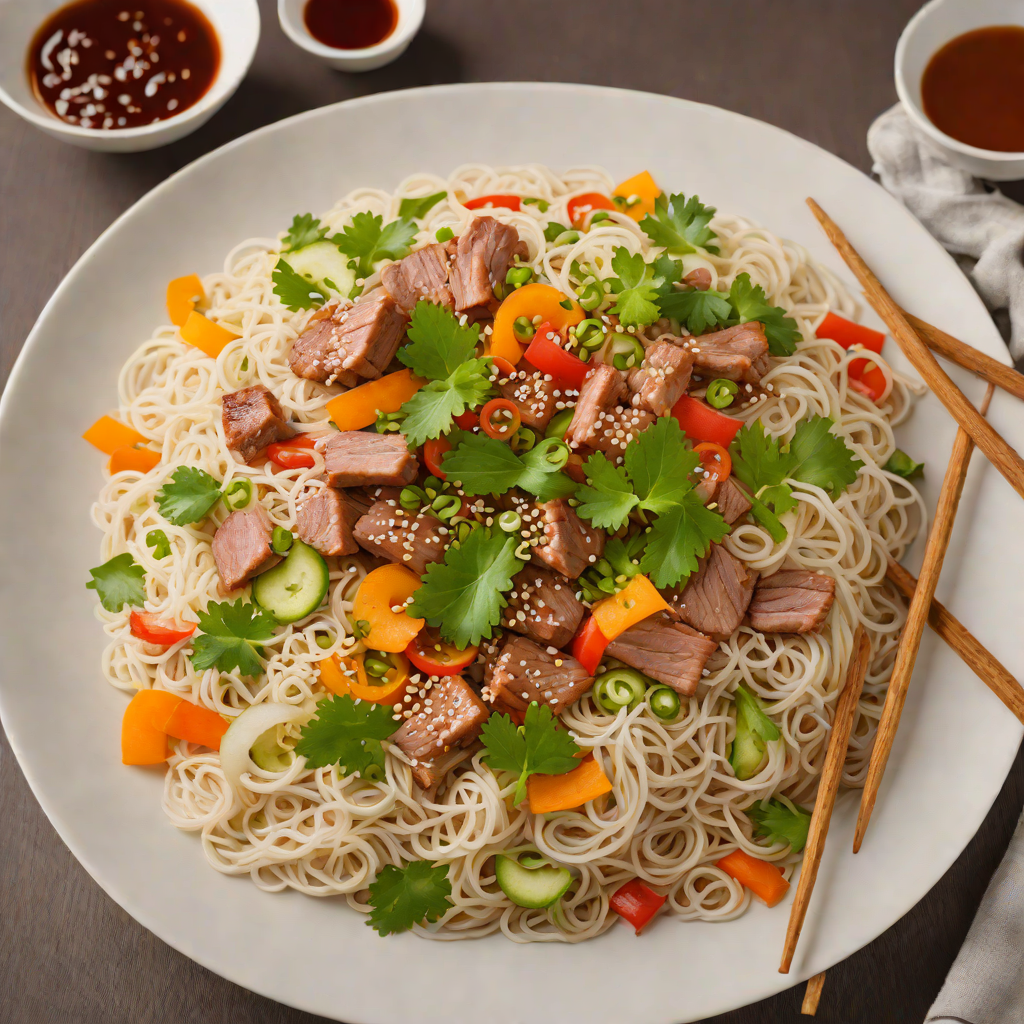 Hunan-Style Rice Noodles with Pork and Pickled Vegetables