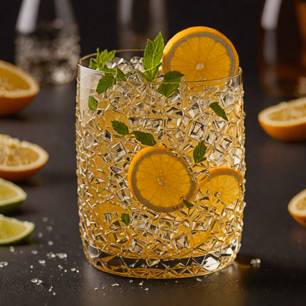 Citrus-Infused Rye Whiskey Highball with Tonic Water