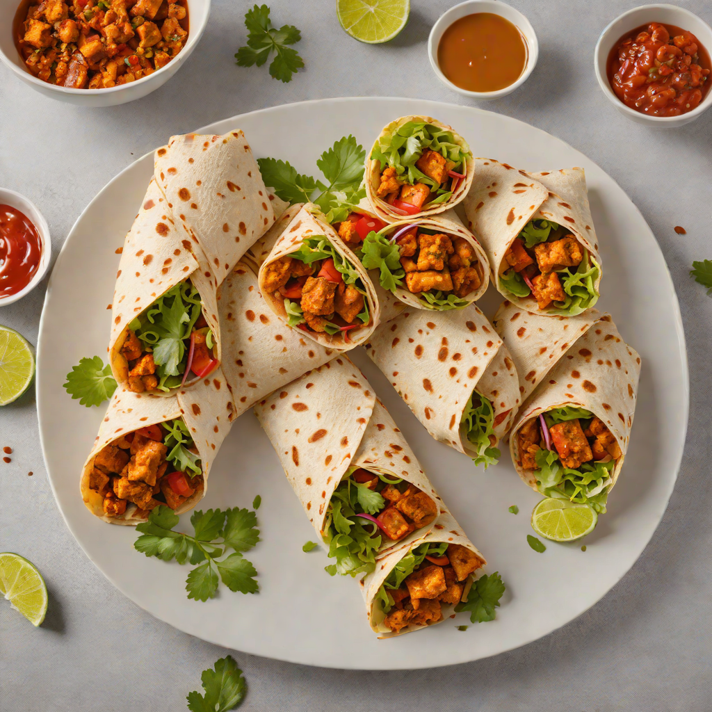 Quick Tandoori-Spiced Chicken Wraps