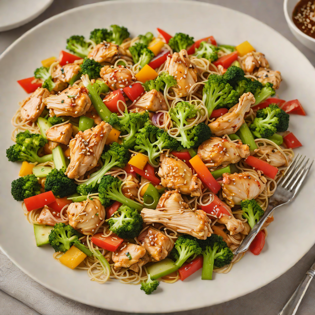 Geometric Roboto Chicken Stir Fry