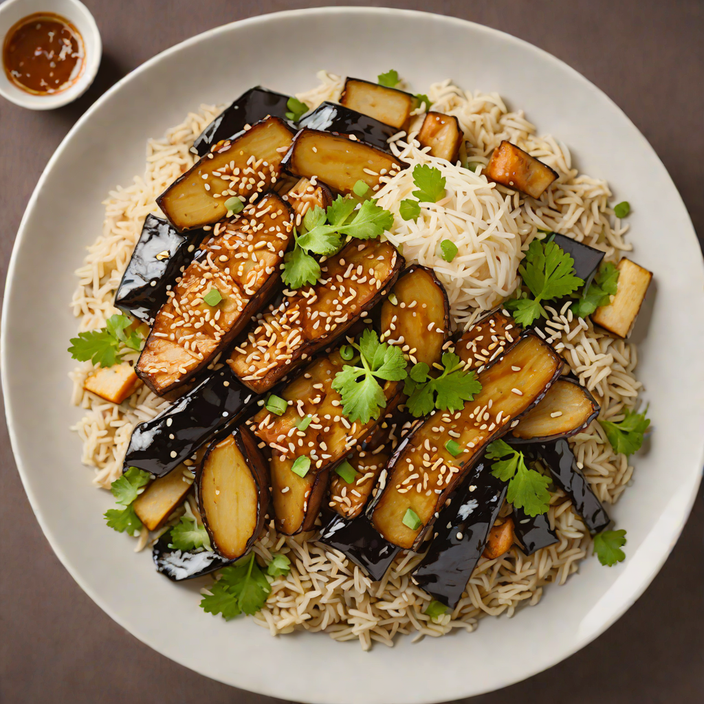 Punch-Kun Inspired Miso-Glazed Eggplant Donburi