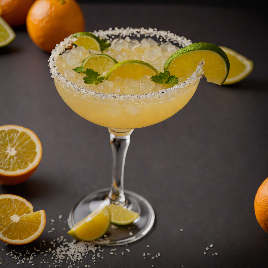 Citrus-Infused Mezcal Margarita with Smoked Salt Rim