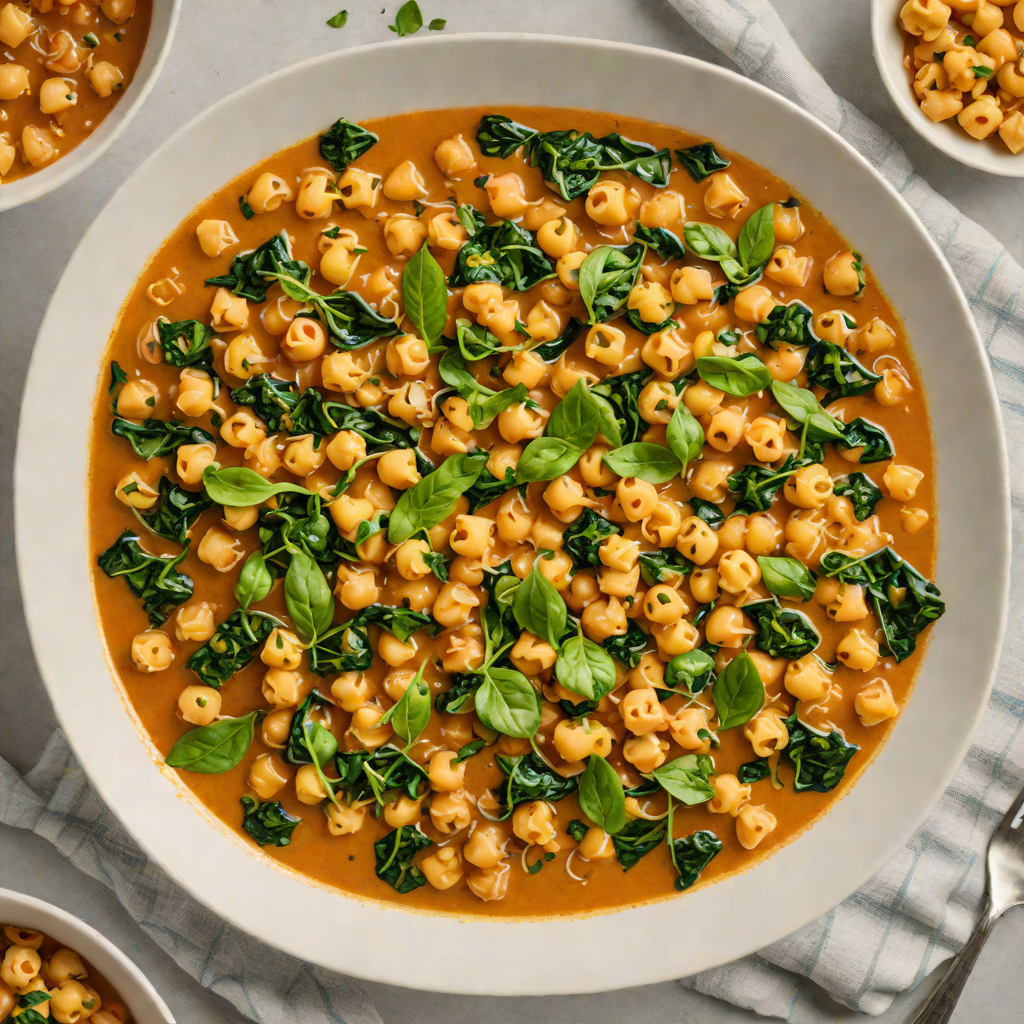 One-Pot Garlicky Chickpea and Spinach Stew