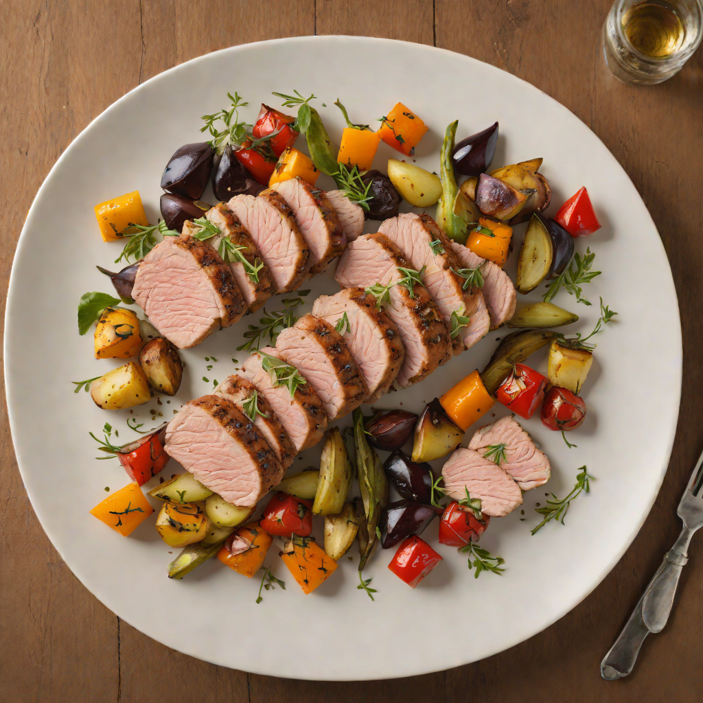 Herb-Rubbed Pork Tenderloin with Seasonal Roasted Vegetables