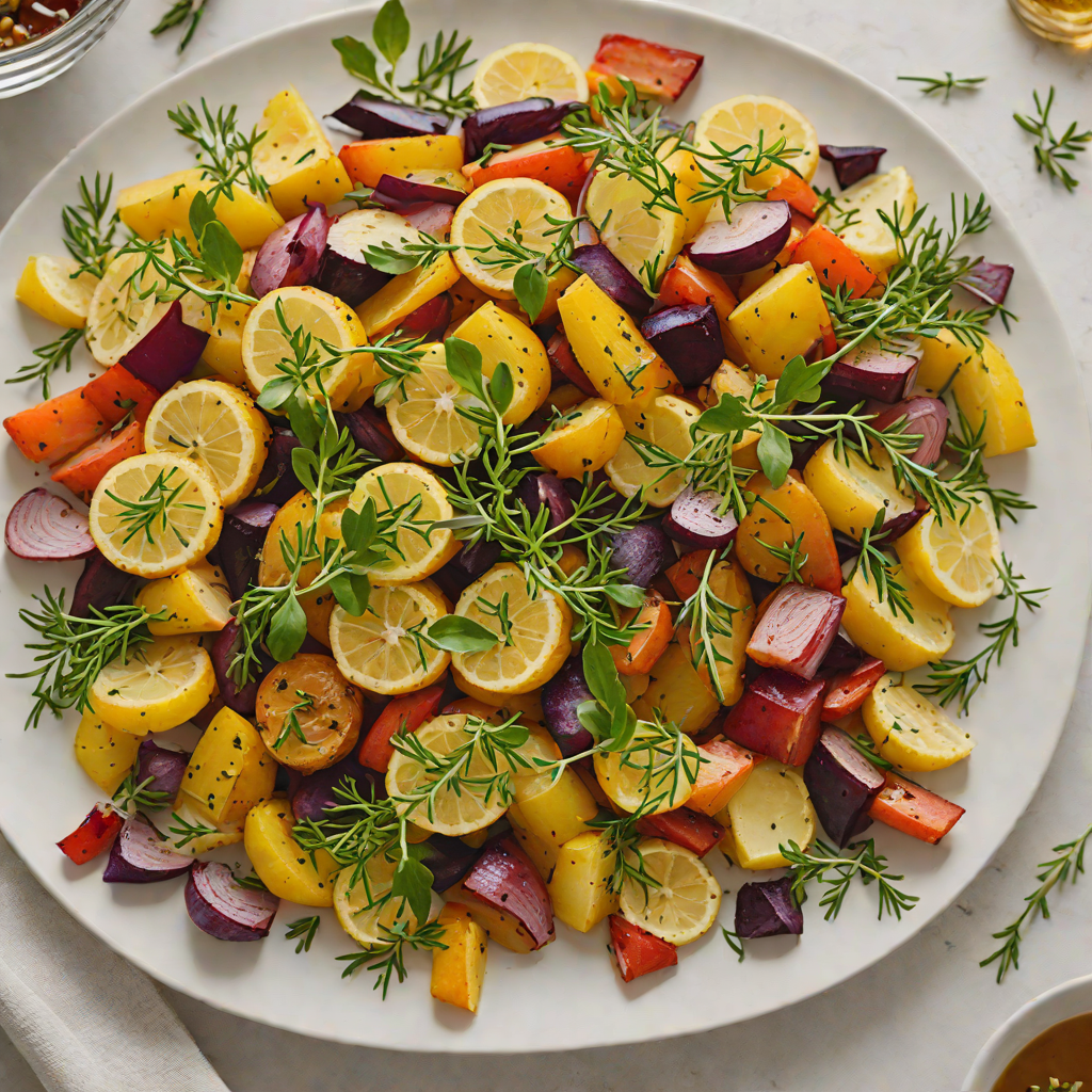 Lemon-Thyme Roasted Regional Root Vegetable Medley