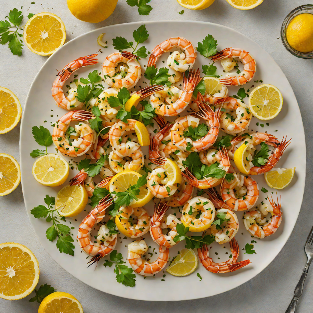Grilled Citrus-Marinated Shrimp with Garlic and Parsley