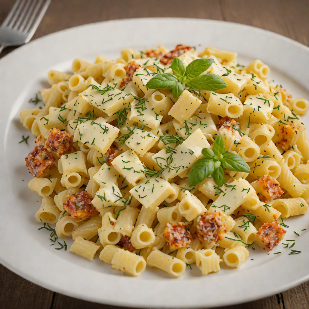 Roasted Four-Cheese Pasta Bake with Thyme