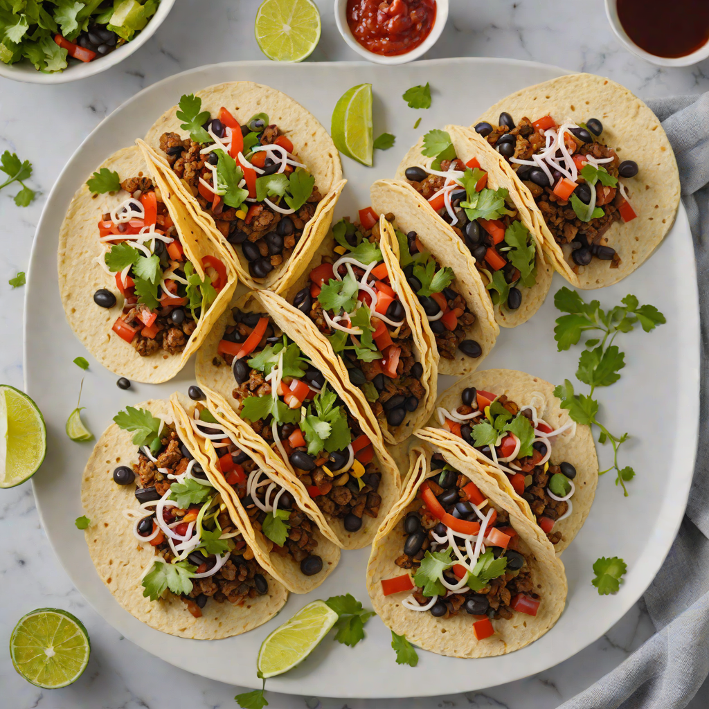 Spicy Four-Ingredient Black Bean Tacos