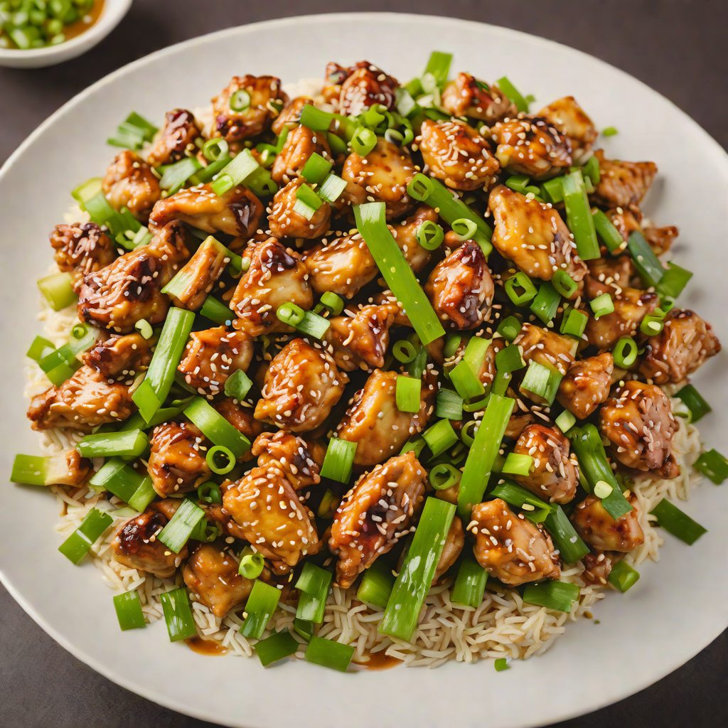 Stir-Fried Garlic Chicken with Soy and Scallions