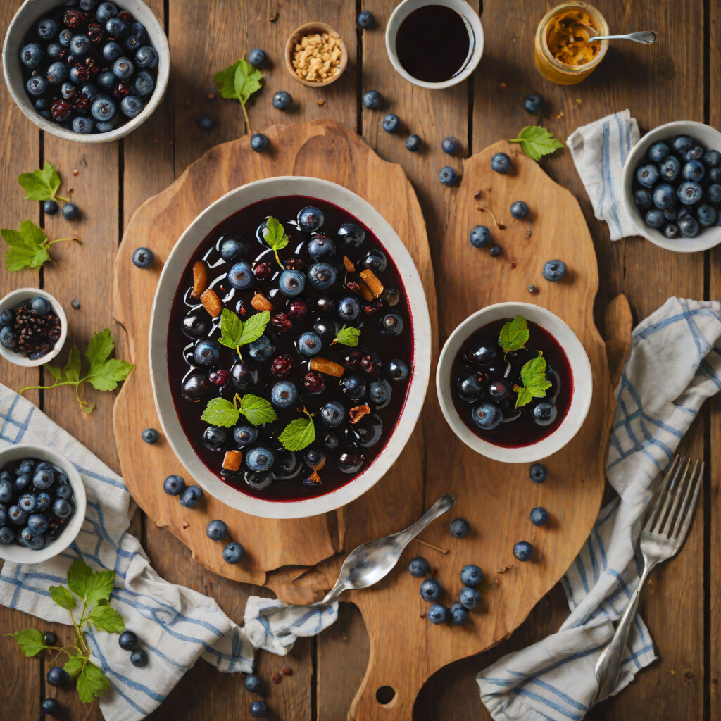 Spiced Wild Blueberry Compote with Canadian Maple Syrup