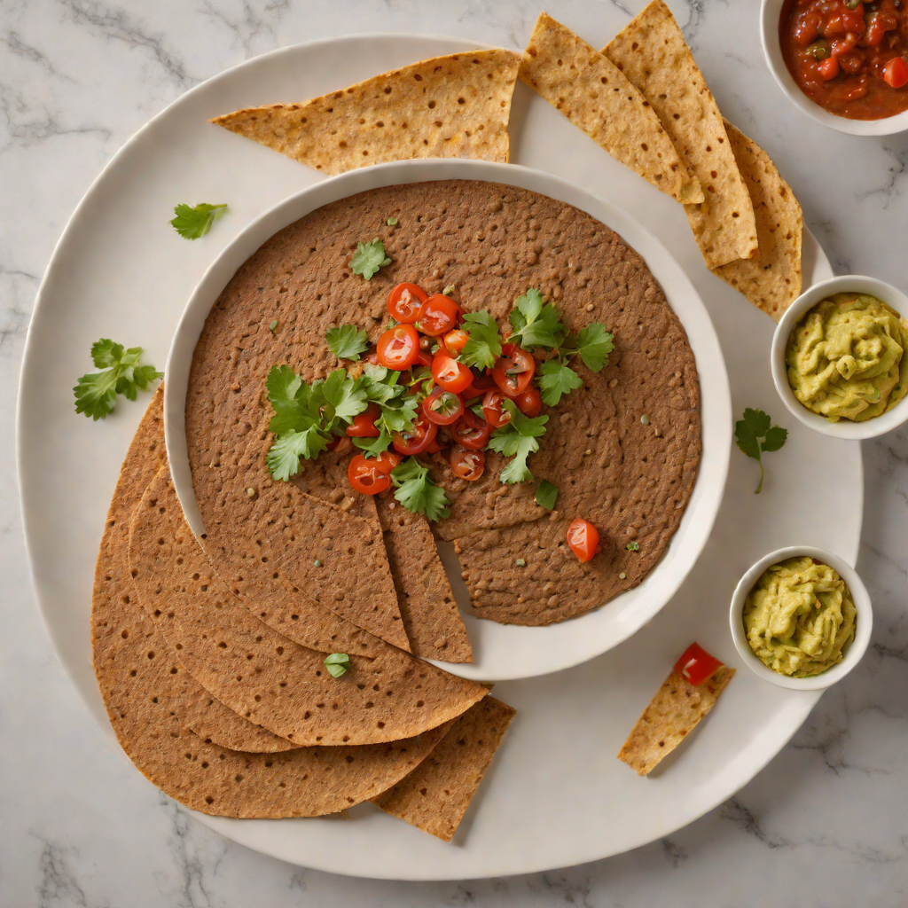 Injera-Inspired Teff Flatbread with Spiced Lentil Dip