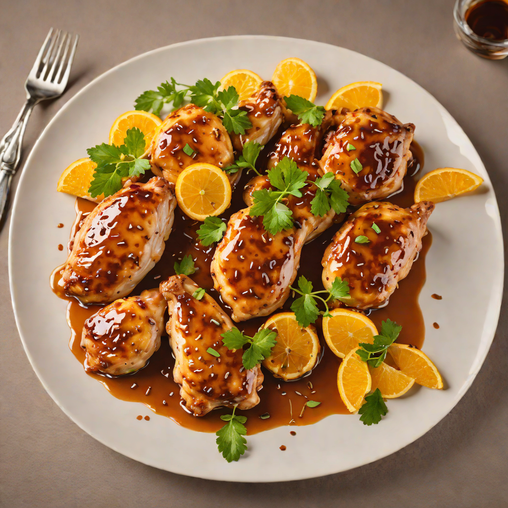 Sautéed Chicken with Orange and Cinnamon Glaze