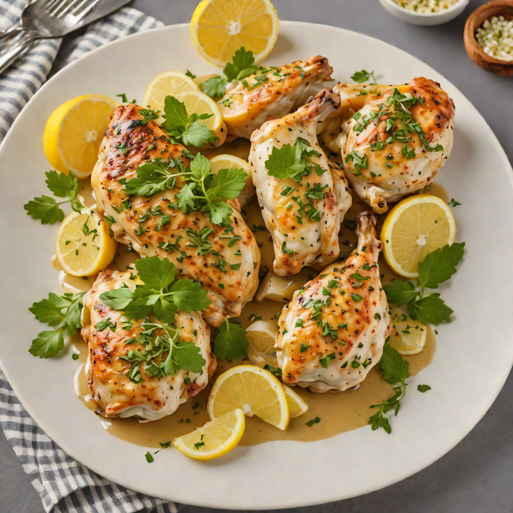 Sautéed Lemon-Garlic Chicken with Simple Herb Sauce