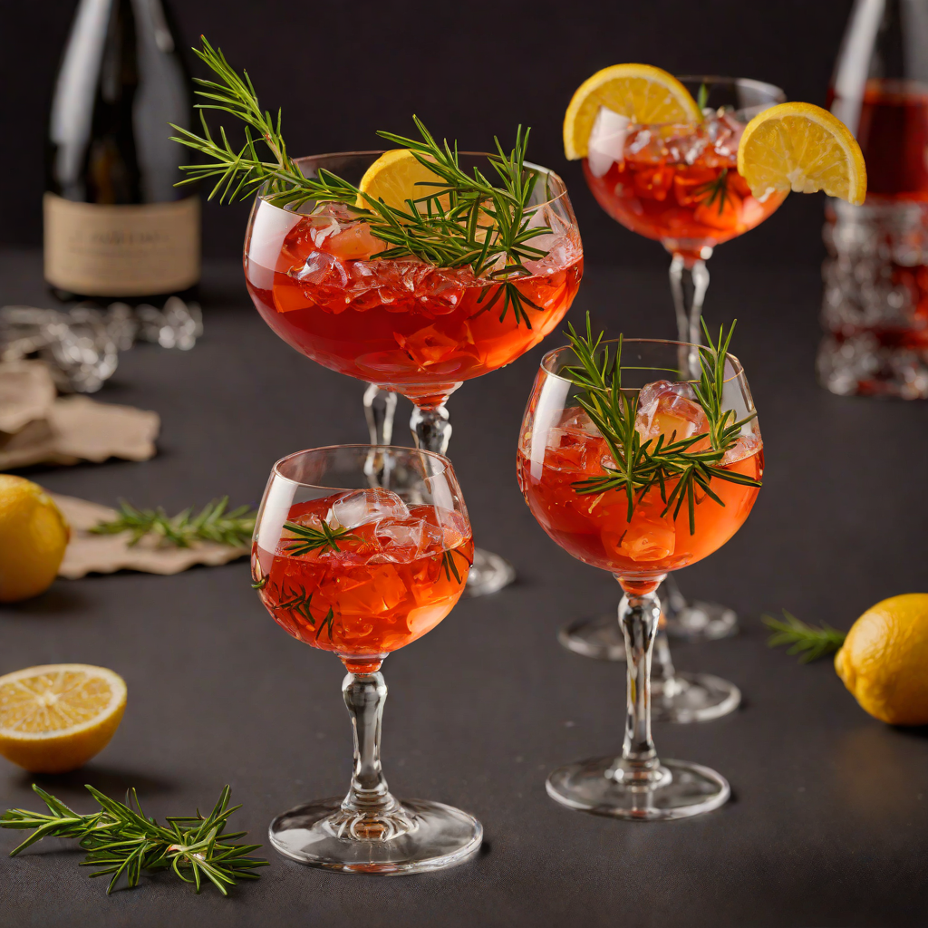 Rosemary-Infused Campari and Prosecco Spritz