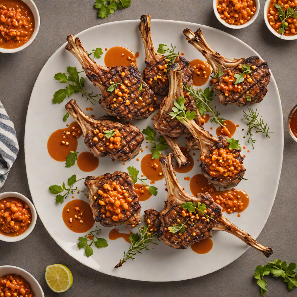 Murcian-Style Grilled Lamb Chops with Romesco Sauce