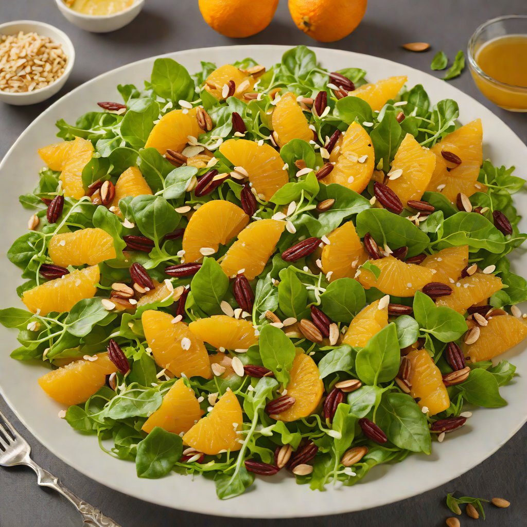 Valencian Orange and Almond Salad with Honey Dressing