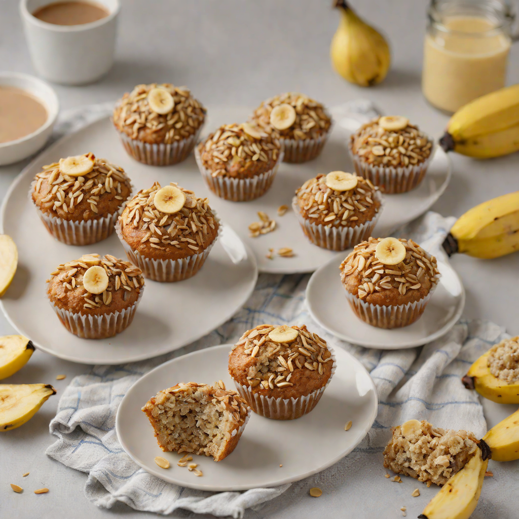 Wholesome Oat and Banana Breakfast Muffins with Maple