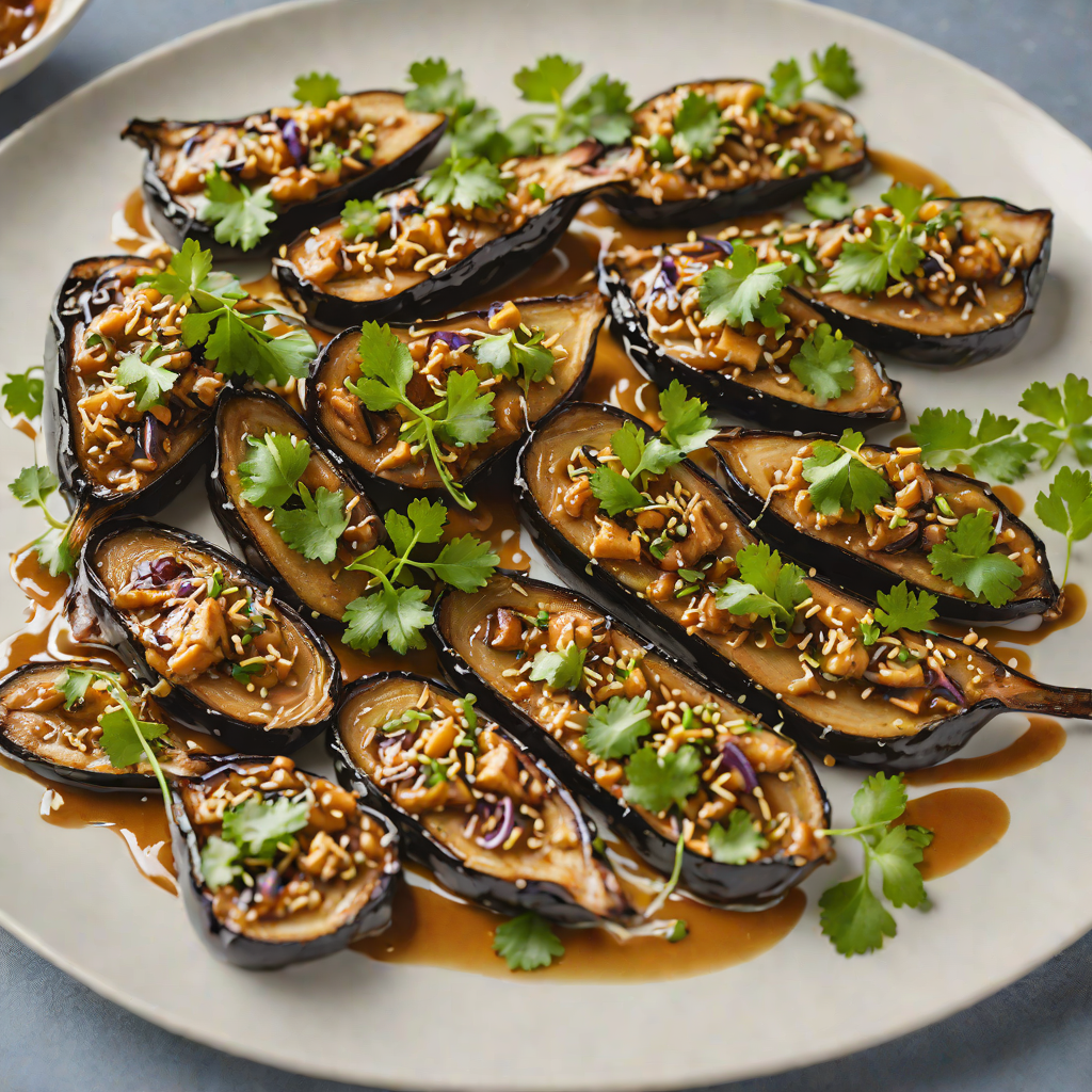 Sautéed Garlic Eggplant with Miso Glaze
