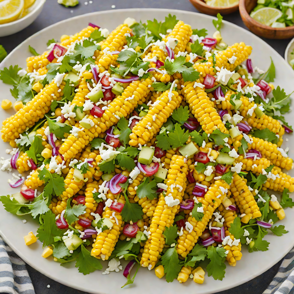 Crispy Baked Mexican Street Corn Salad with Cotija Cheese