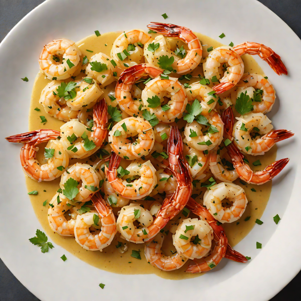 Sautéed Shrimp with Garlic, Chili, and Lemon Butter Sauce