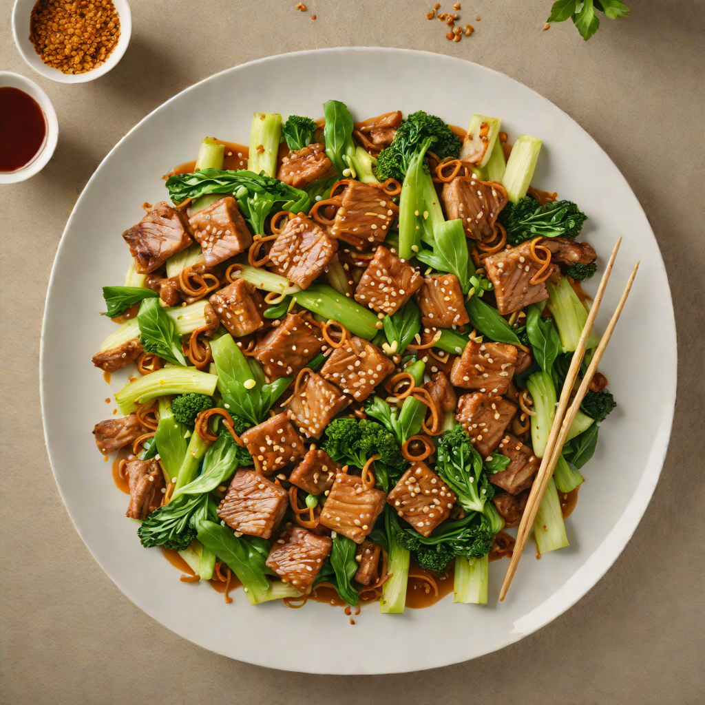Stir-Fried Pork with Regional Five-Spice and Bok Choy