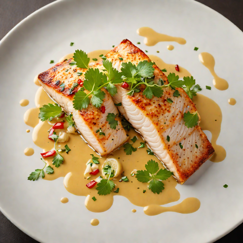 Pan-Seared Fish with Coconut Sauce and Brazilian Dendê Oil