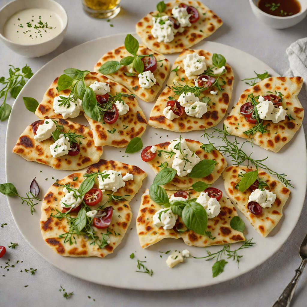 Arcadian Herb and Goat Cheese Stuffed Pan-Fried Flatbreads