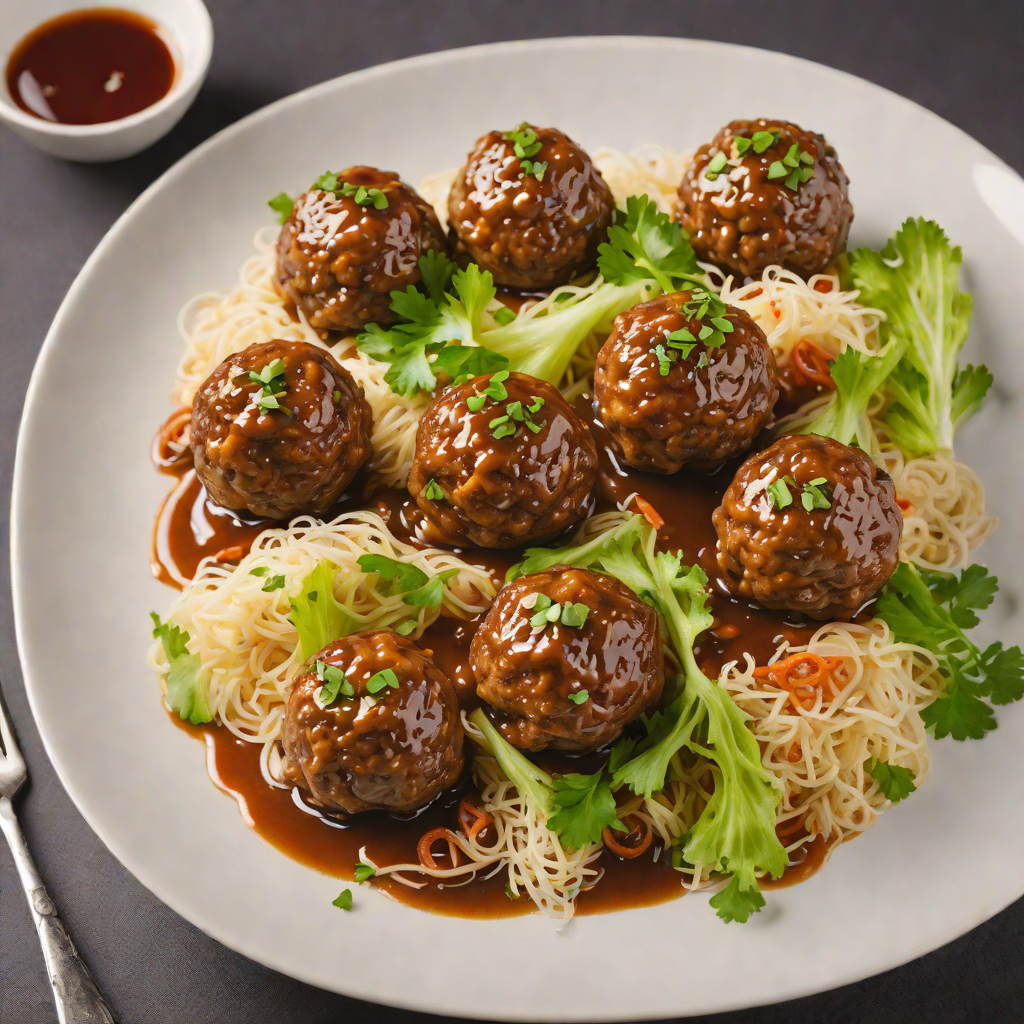 Shanghai-Style Braised Lion’s Head Meatballs with Napa Cabbage