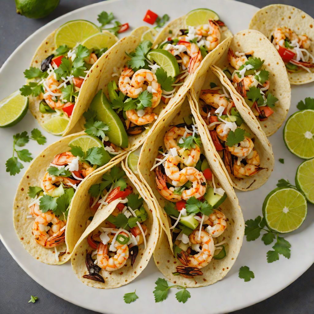 Charred Jalapeño and Lime Shrimp Tacos