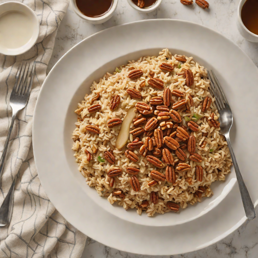 Cardamom-Infused Chai-Spiced Oatmeal with Maple Pecan Topping