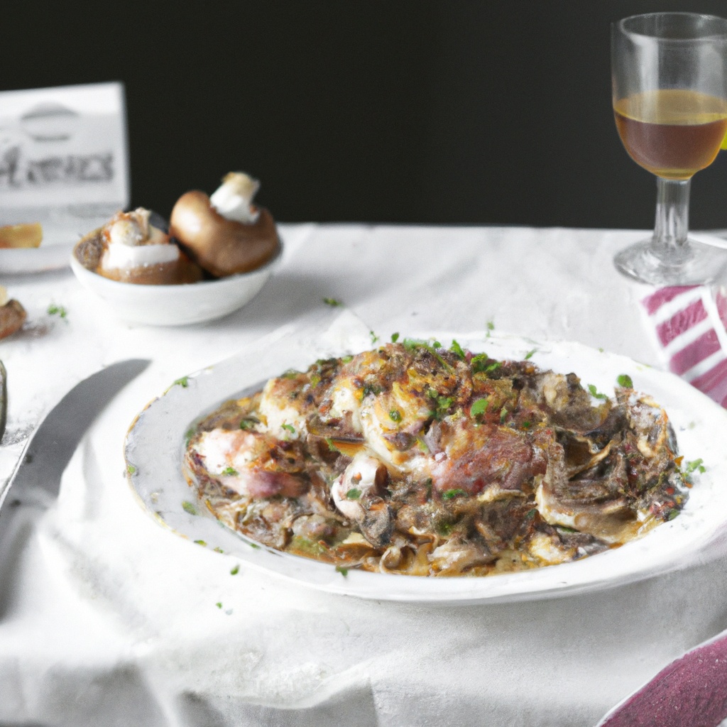 Caramelized Shallot & Thyme Chicken with Garlic Mashed Potatoes