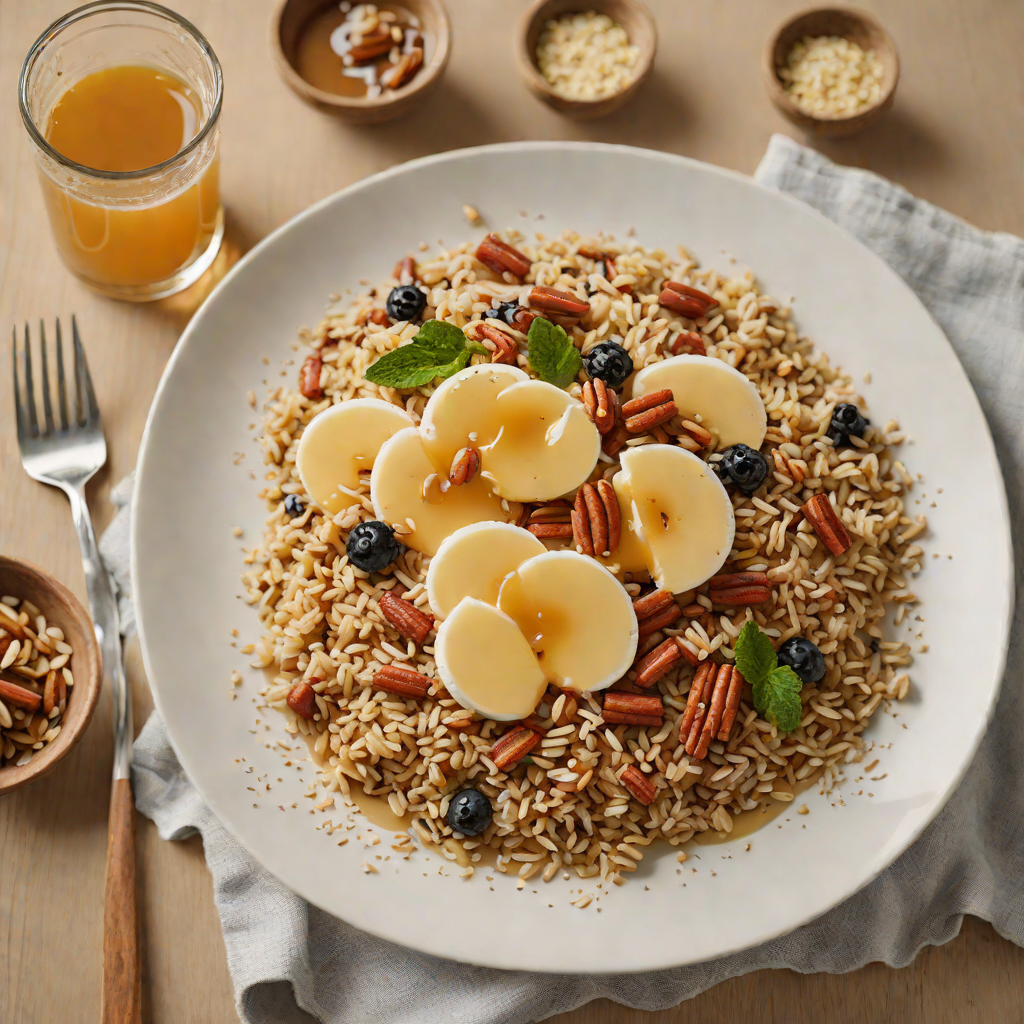 Toasted Four-Grain Breakfast Porridge with Honey and Cinnamon