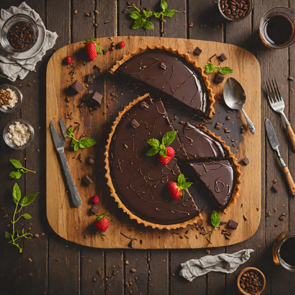 Whiskey-Infused Chocolate Ganache Tart