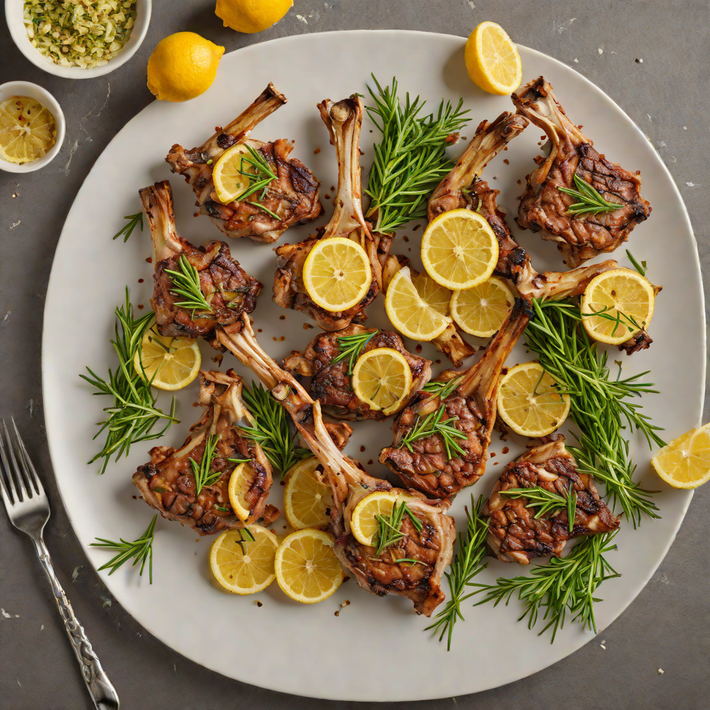 Lemon-Rosemary Roasted Lamb Chops with Garlic and Thyme
