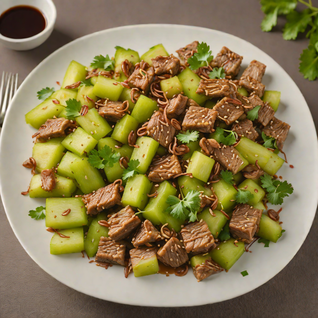 Stir-Fried Okinawan Pork and Bitter Melon with Garlic
