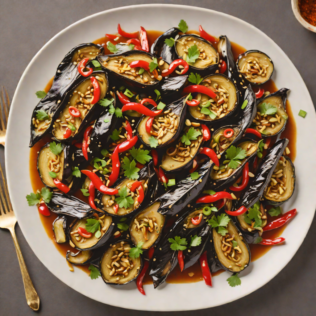 Stir-Fried Fourth Eggplant with Garlic and Chili