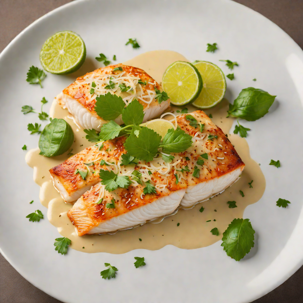 Pan-Seared Fish with Lime and Coconut Sauce