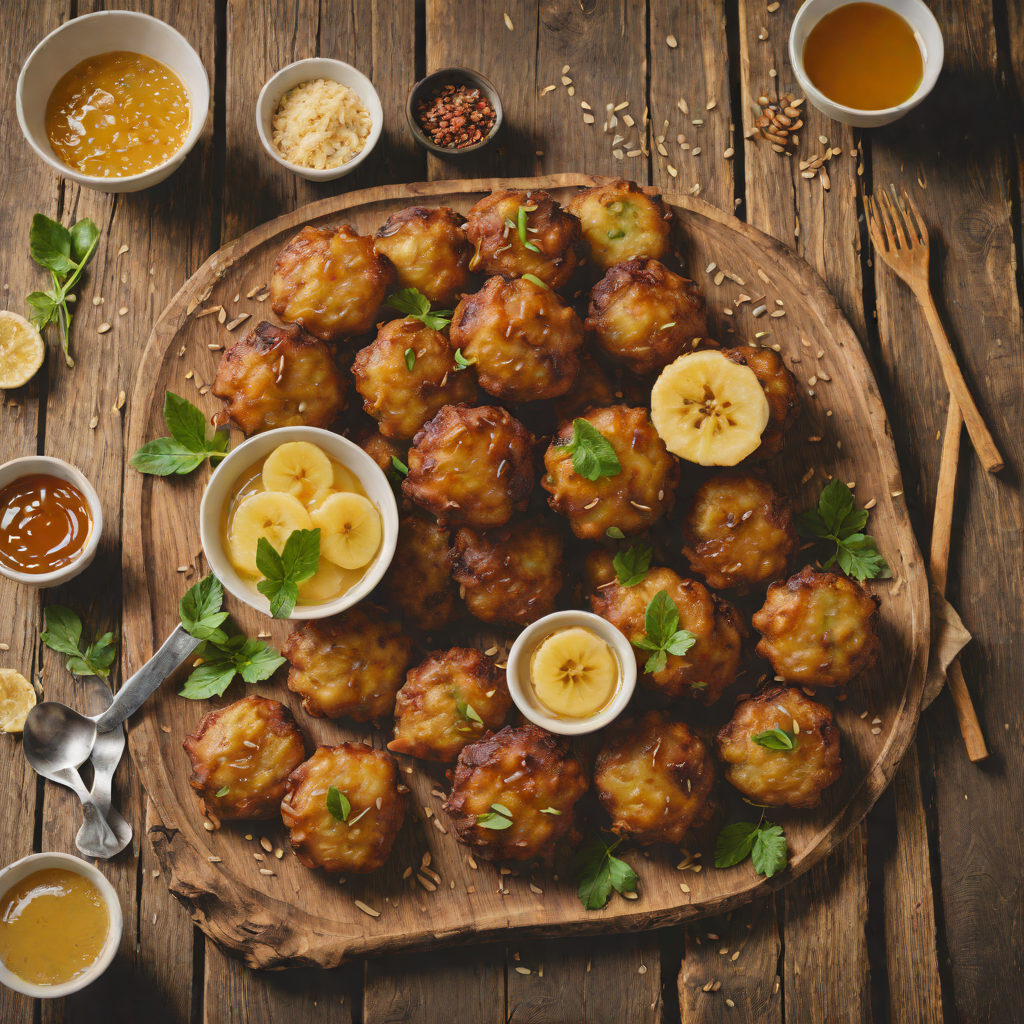 Zanzibar-Inspired Spiced Banana Fritters with Honey Drizzle