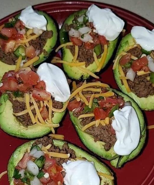 Low-Profile Beef Tacos with Avocado