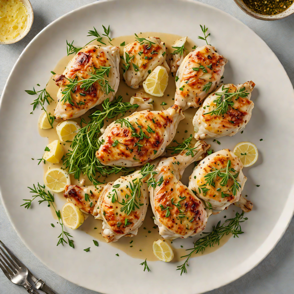 Sautéed Chicken with Fresh Thyme and Garlic Butter