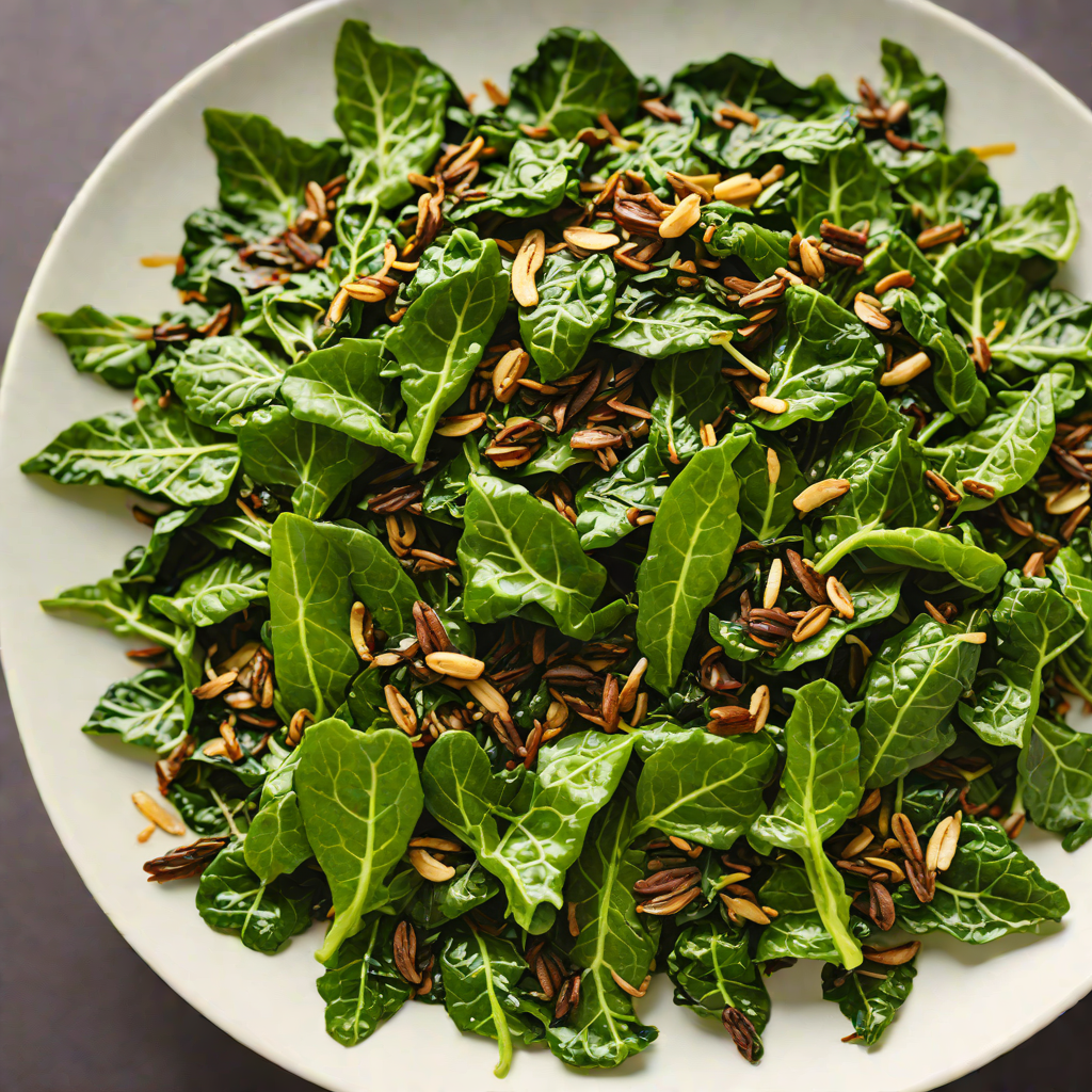 Sautéed Collard Greens with Mitmita and Garlic