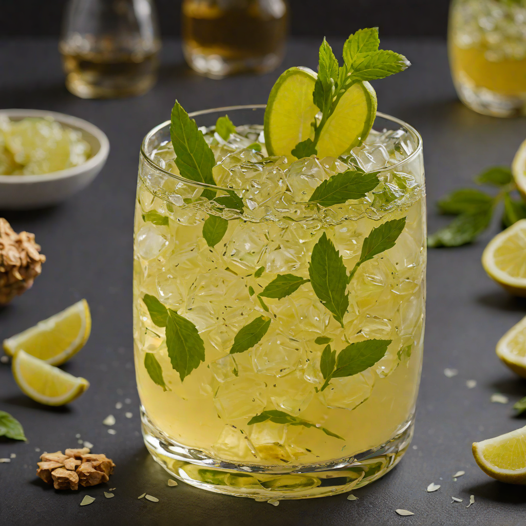 Ginger-Lemongrass Infused Green Tea Cooler
