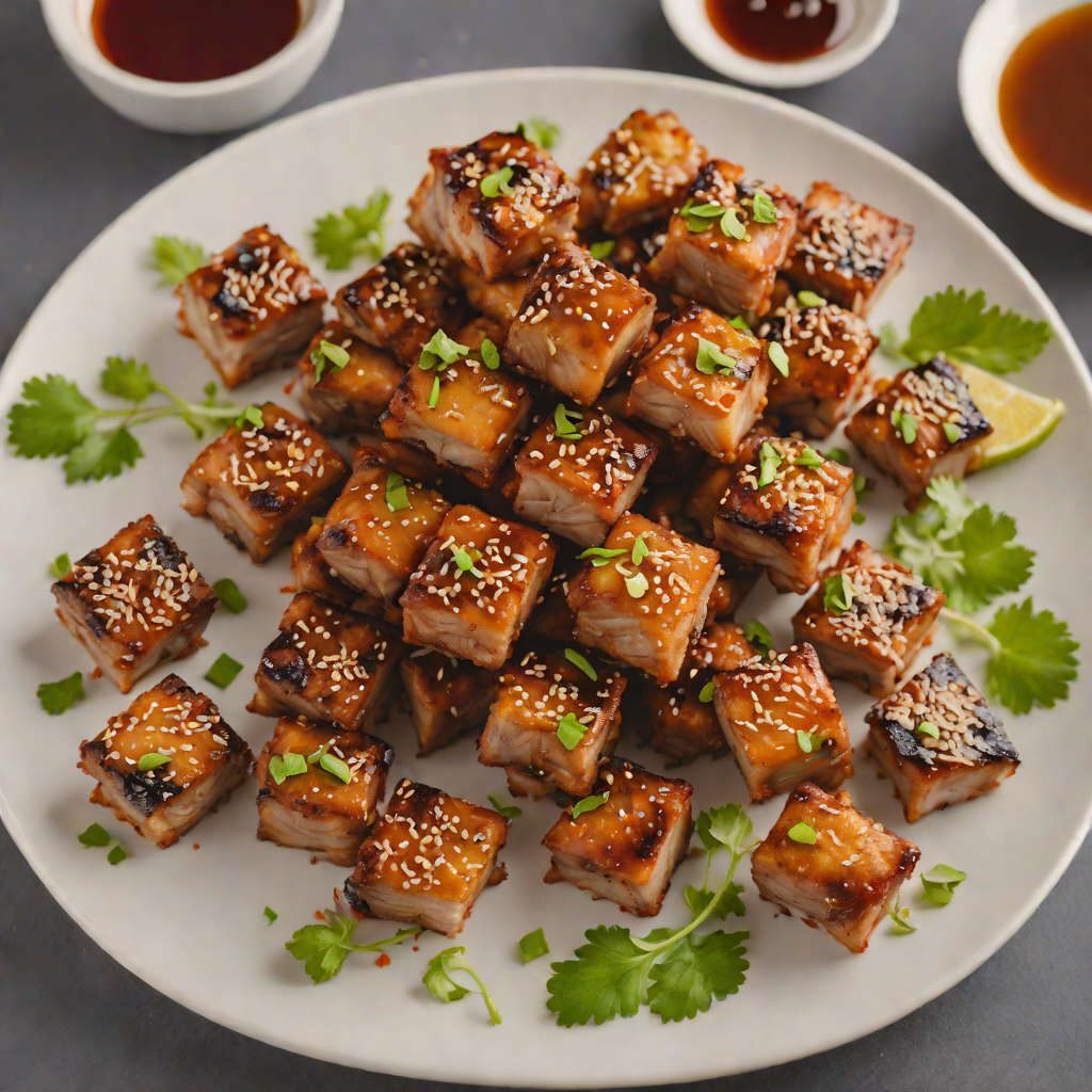 Air Fryer Korean Spiced Pork Belly Bites