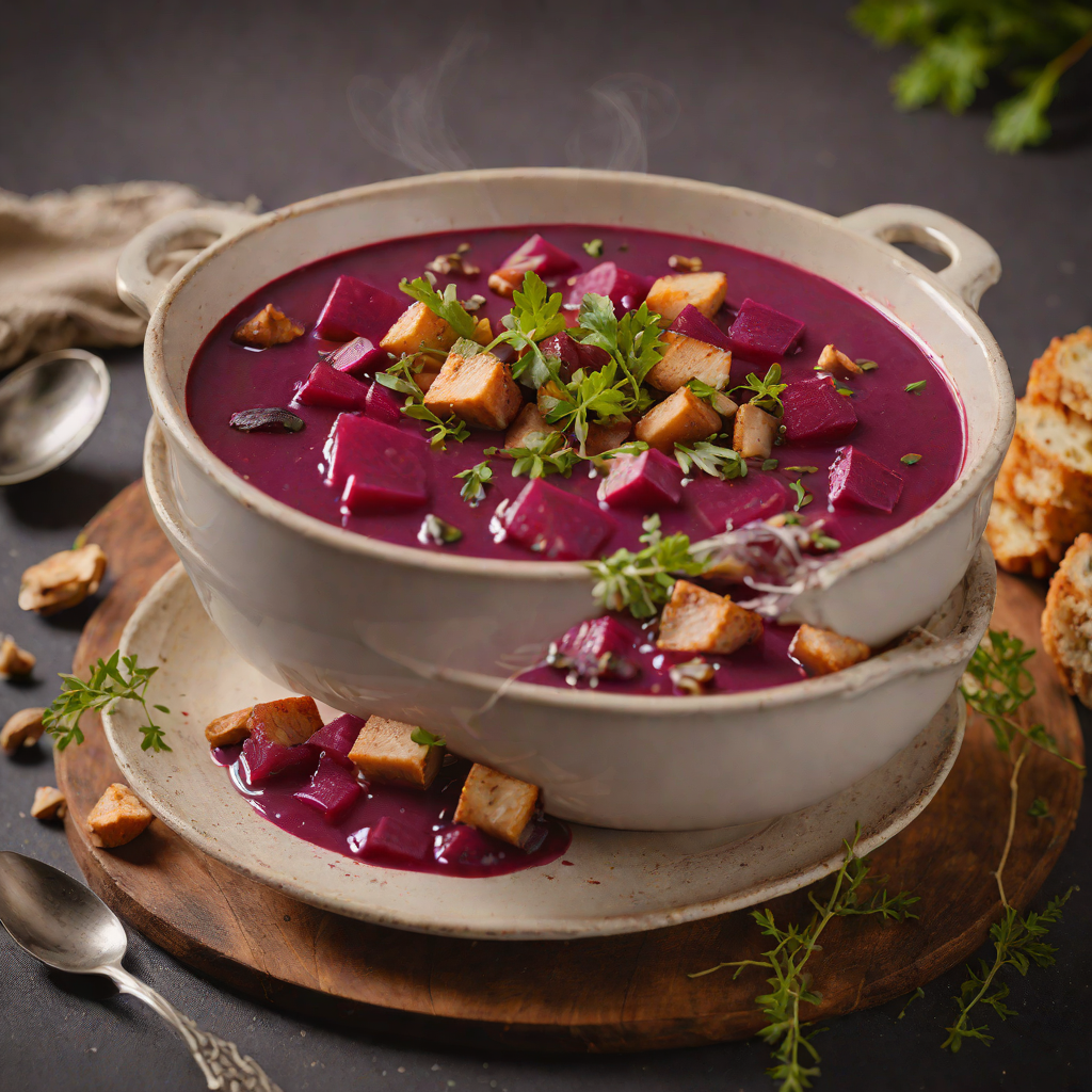 Slow-Simmered Kraków-Style Beet and Mushroom Soup