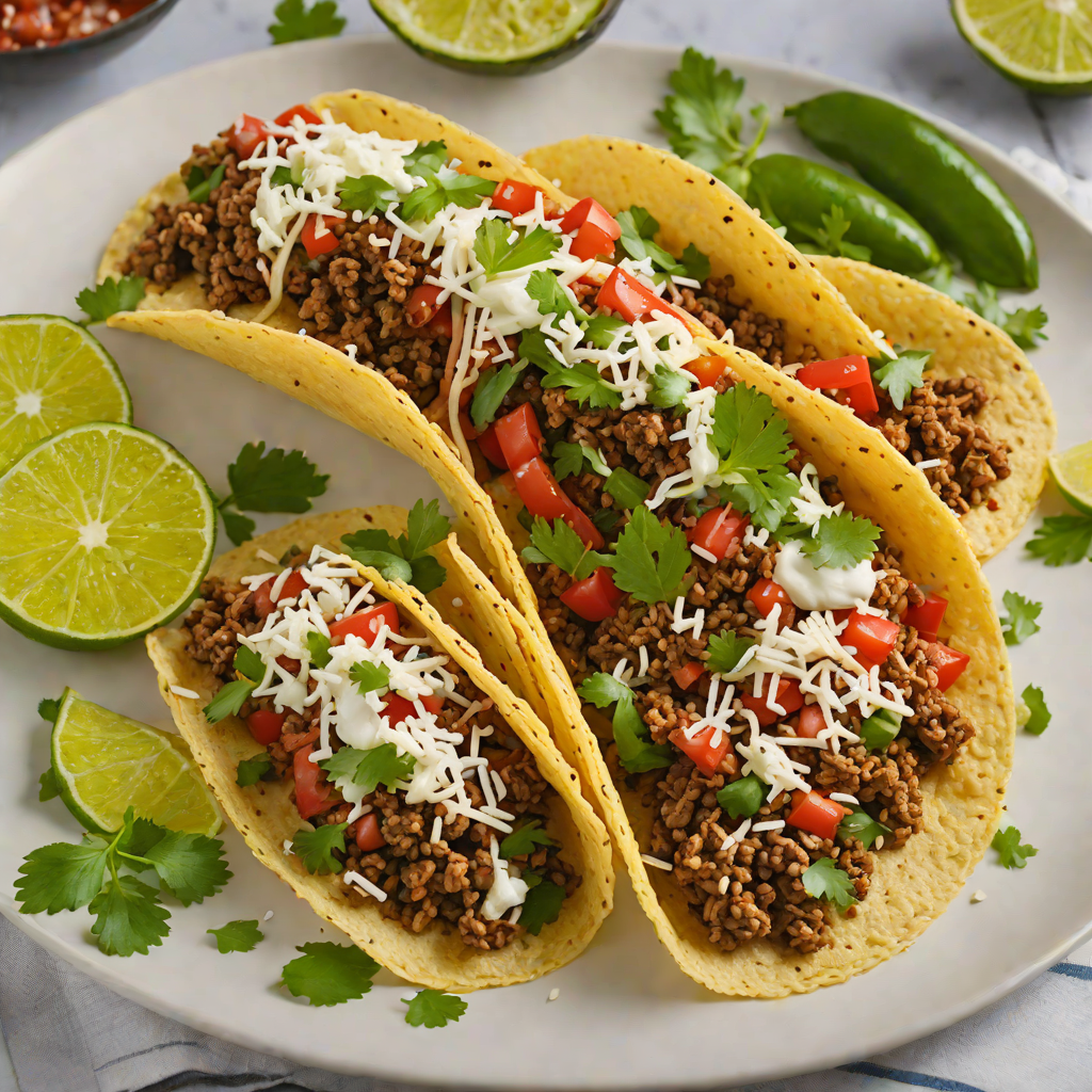 Taco-Stuffed Poblano Peppers with Ground Beef and Cotija