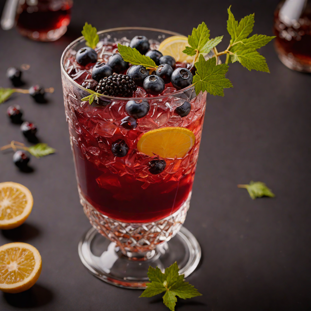 Maple-Glazed Saskatoon Berry Whiskey Cocktail