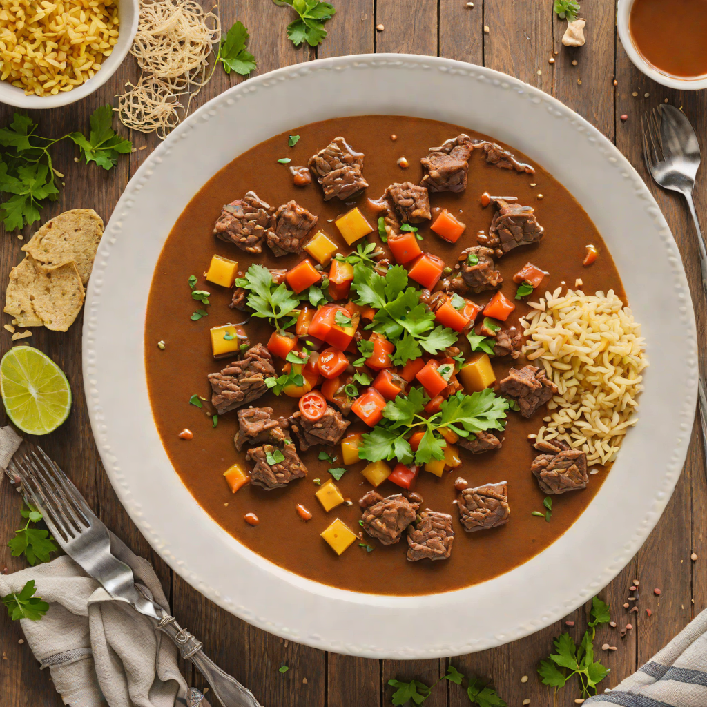 Slow Simmered Berbere-Spiced Beef Stew with Injera