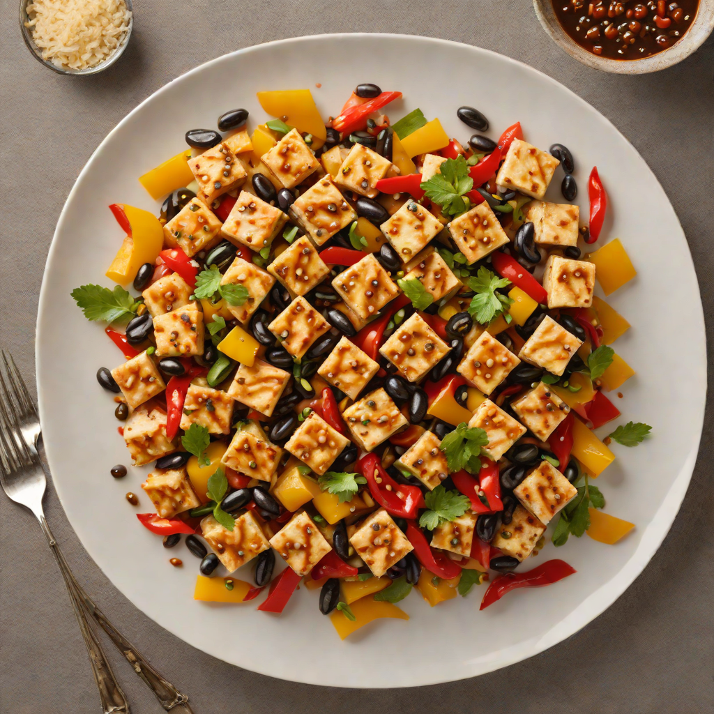 Fourth-Stage Stir-Fried Tofu with Bell Peppers and Black Bean Sauce