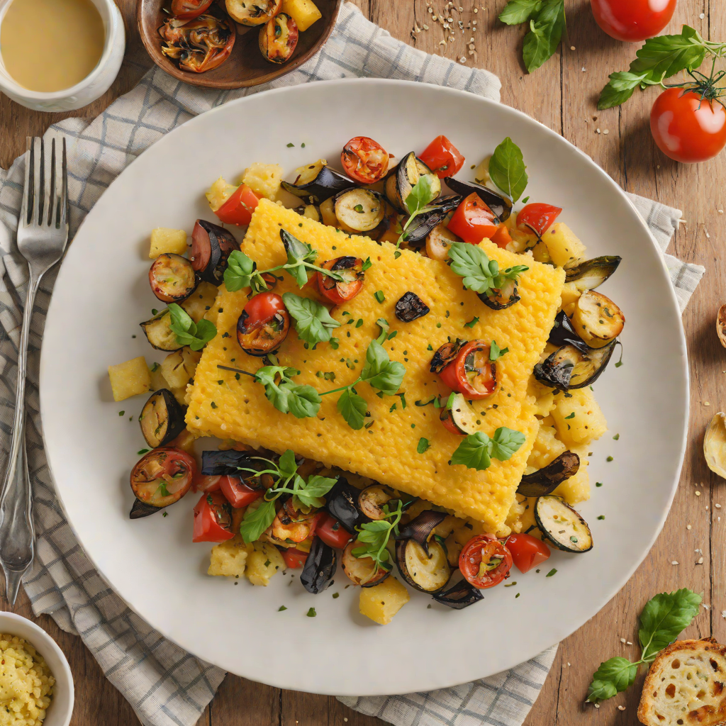 Baked Regional Polenta with Parmesan and Roasted Vegetables